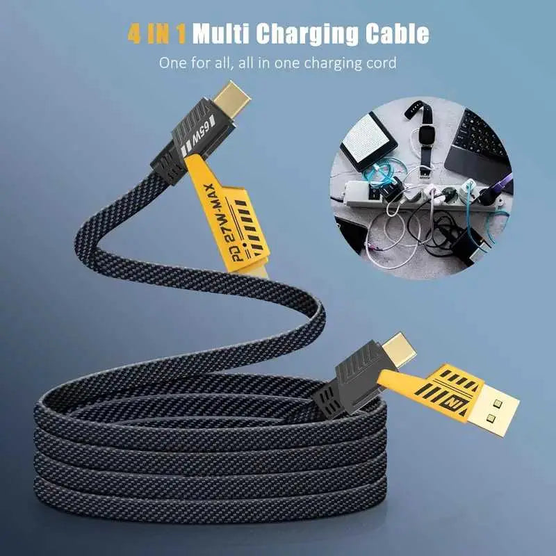 4 In 1 Multi USB PD Charging Cable