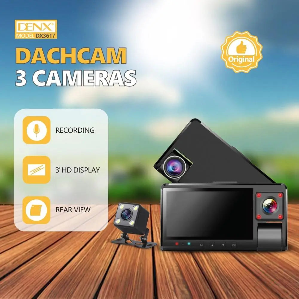 Denx - Dashcam 3 Camera System