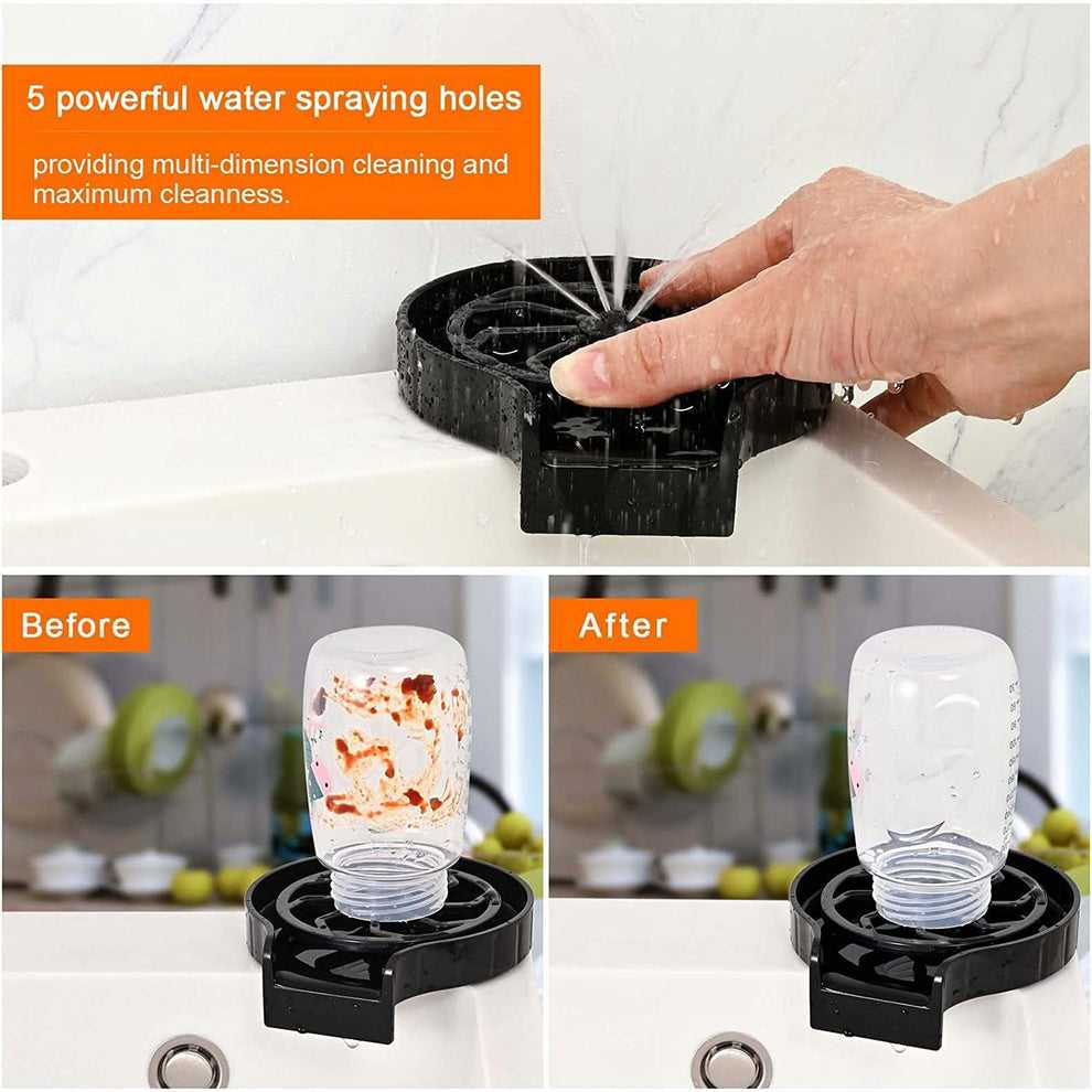 Kitchen Sink Faucet Bottle Washer