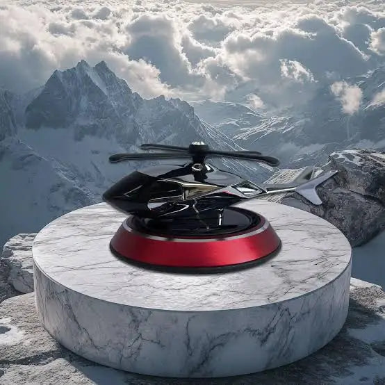 Solar Helicopter Car Dashboard Perfume