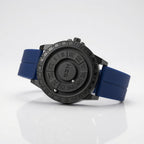 Magnetic Rolling Pointer Roulette Quartz Black Dial Soft Silicone Magnetic Buckle Wrist