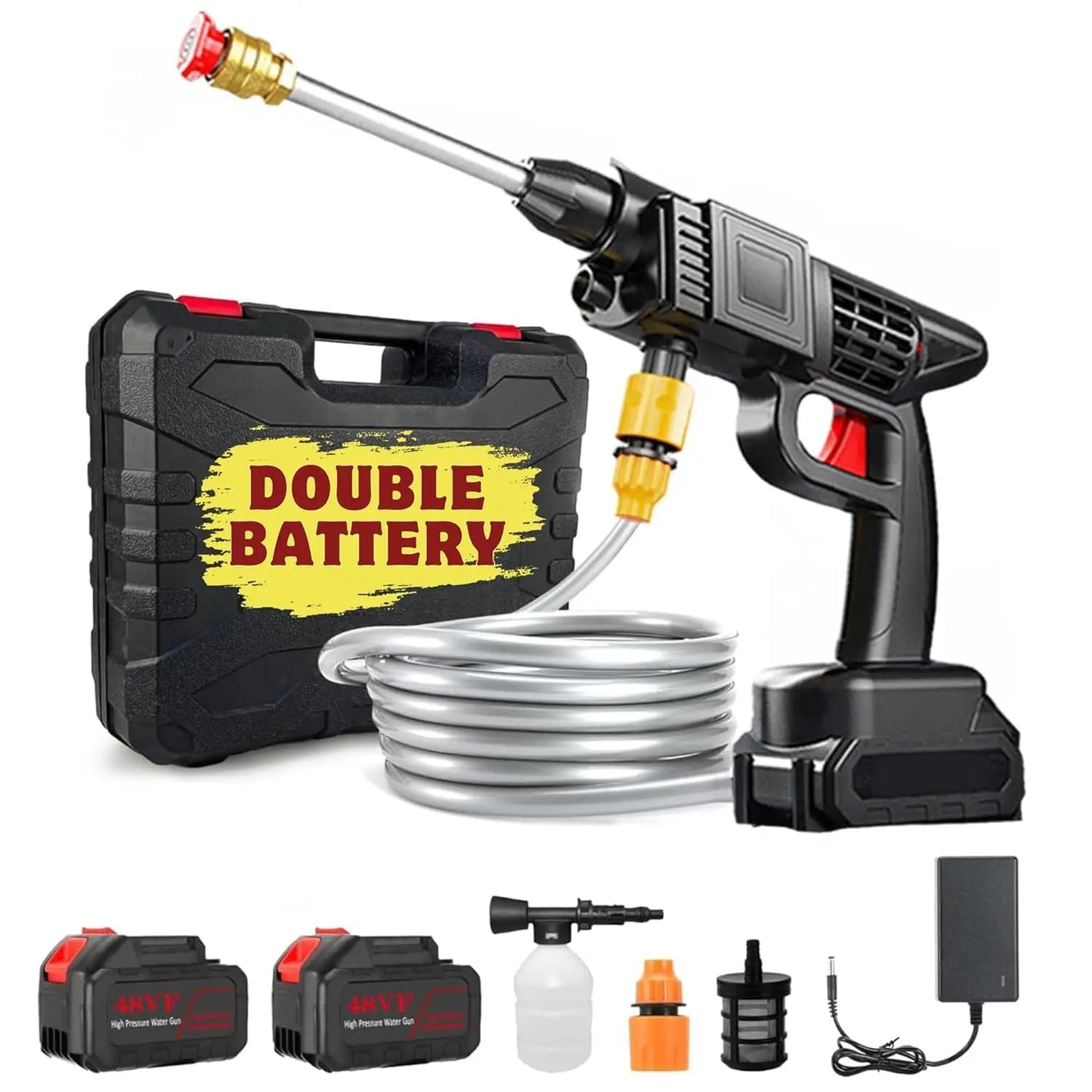 Double Battery Car Washer Gun