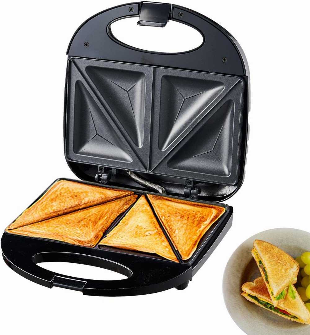 3-in-1 Sandwich Press Grill – Breakfast Maker