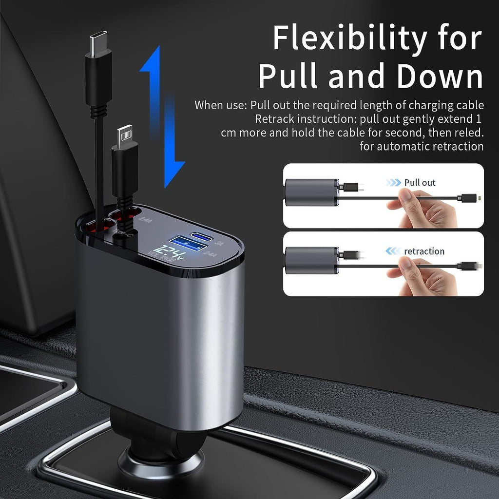 Retractable Charger[60W Fast Charger]