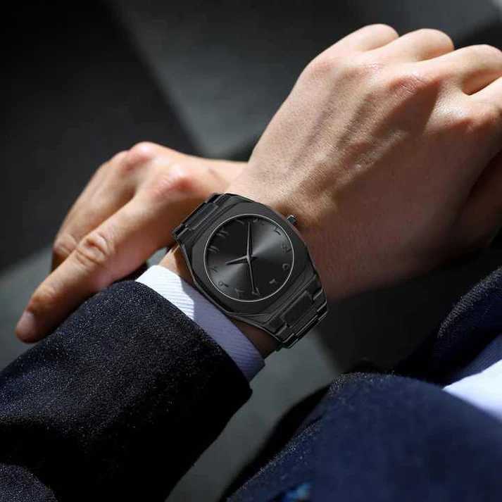 Black Arabic Aura Watch